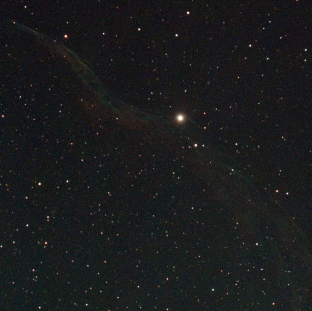NGC 6960, The Veil Nebula, SeeStar 156 x 10 seconds 06/17/2024