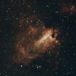 Messier 17, M17, The Omega Nebula, SeeStar 90 x 10 seconds on 06/18/2024