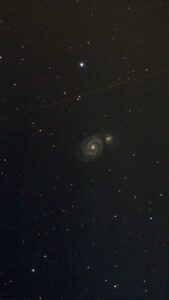 Messier 51, Whirlpool Galaxy, 20 minutes SeeStar EAA 08/24/2024