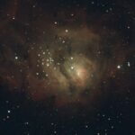 Messier 8, Lagoon Nebula, SeeStar S50, 30 x 10 seconds - 07/28/2024