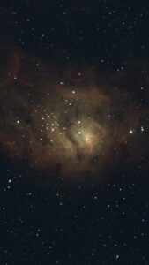 Messier 8, Lagoon Nebula, SeeStar S50, 30 x 10 seconds - 07/28/2024