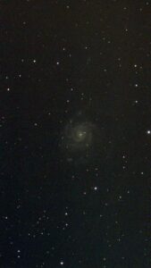 Messier 101, the Pinwheel Galaxy, 15 minutes SeeStar EAA 08/24/2024