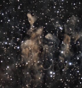 LBN 762, the Drunken Dragon Nebula, 80 x 180 seconds, 09/11/2024