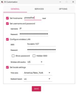 Raspberry Pi Imager OS Customization