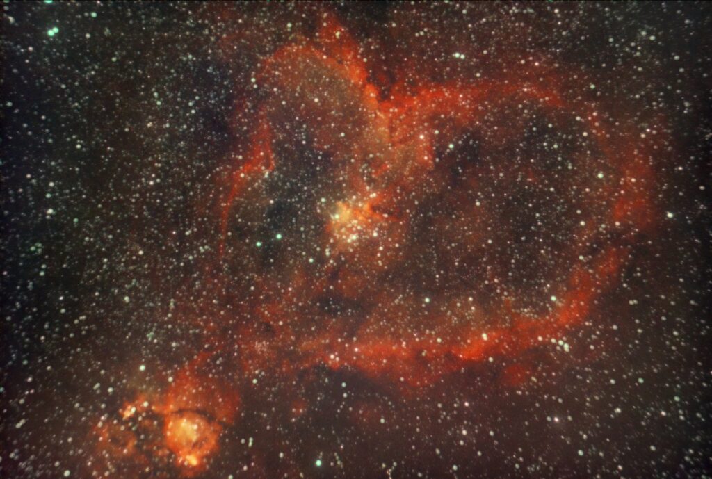 The Heart Nebula - 80 x 180 second - 11/02/2024 - RGB Stack Processed with GraXpert and Siril