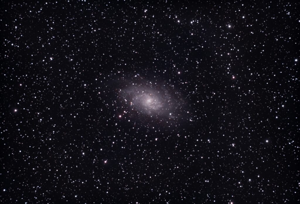 Messier 33, the Triangulum Galaxy, 80 x 180 seconds 11/24/2024