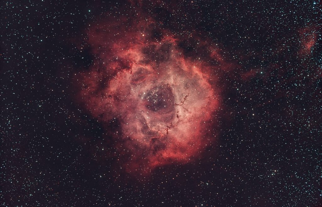 The Rosette Nebula - 120 x 180 seconds captured on 12/30/2024