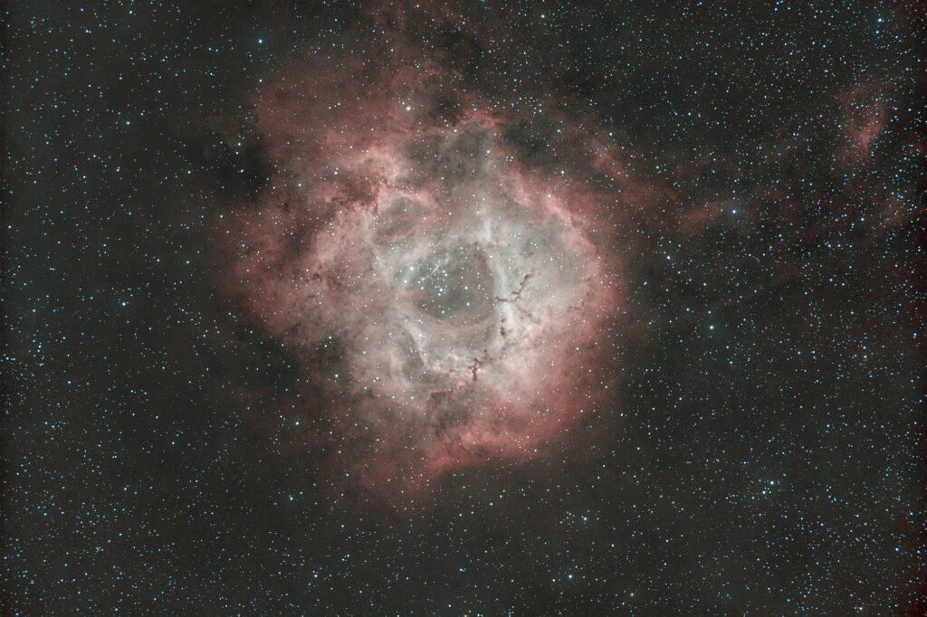 Rosette Nebula - 120 x 180 seconds - 12/30/2024 - HA/OIII Pixel Math