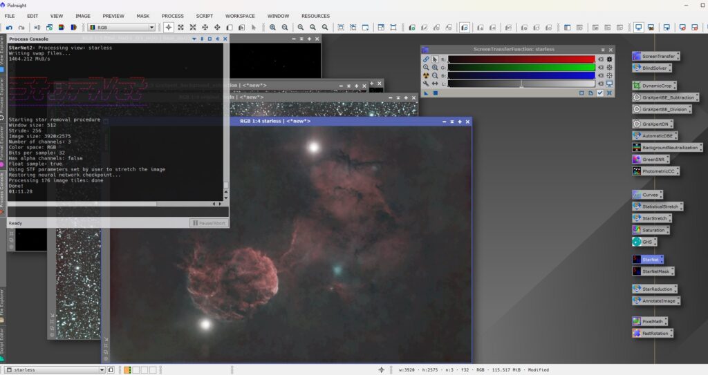 PixInsight Beginner Workflow - Use StarNet to Create Starless Image