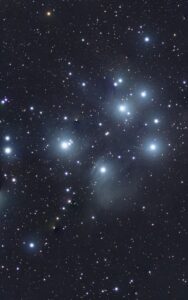 Messier 45, The Pleiades, 01/28/2025, 3x3 Panel Mosaic, SeeStar