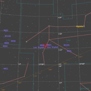 Leo Triplet - PixInsight Generated Finder Chart